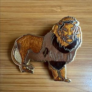 Woman’s Vintage Lion Brooch or Pin